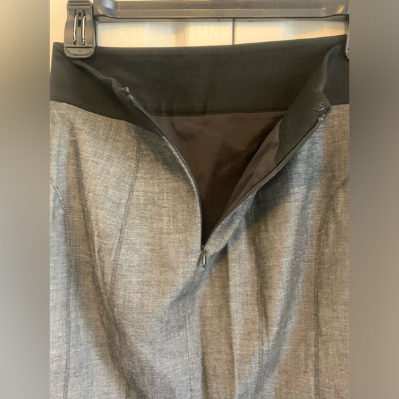 Express sophisticated pencil skirt grey denim stretch material tailored sexy - Picture 9 of 9